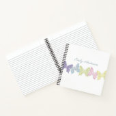 Eenvoudige Schattigee Pastel Botanische Natuur Vli Notitieboek (Binnen)