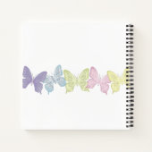 Eenvoudige Schattigee Pastel Botanische Natuur Vli Notitieboek (Achterkant)