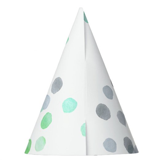 Eenvoudige Schattigee pastel geometrische polka do Feesthoedjes (Achterkant)