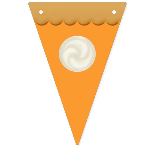 Eenvoudige Schattigee Pompoen Pie Herfst Herfst Th Vlaggetjes (Derde vlag)