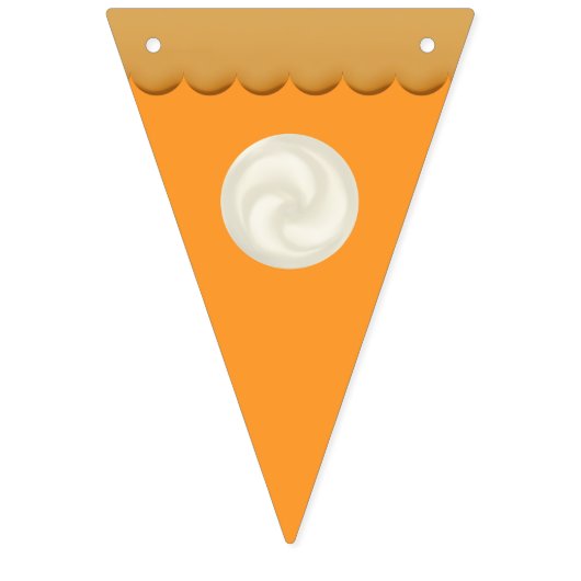Eenvoudige Schattigee Pompoen Pie Herfst Herfst Th Vlaggetjes (Tweede vlag)
