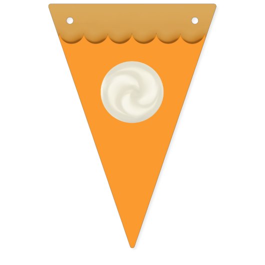 Eenvoudige Schattigee Pompoen Pie Herfst Herfst Th Vlaggetjes (Eerste vlag)