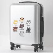 Eenvoudige Schattigee puppy Sticker (Koffer)