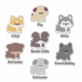 Eenvoudige Schattigee puppy Sticker (Voorkant)