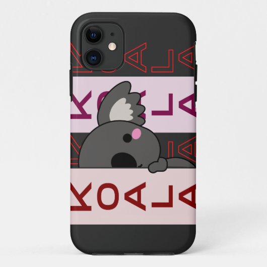 Eenvoudige Schattigee Trendy Stijl Koala Australië Case-Mate iPhone Case (Achterkant)