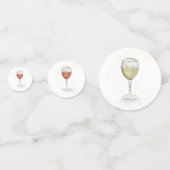 Eenvoudige Schattigee Waterverf grillige cocktails Confetti (Voorkanten)