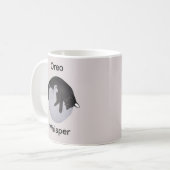 Eenvoudige Schattigee Yin Yang White Black Cat Cus Koffiemok (Voorkant links)