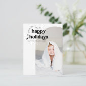 Eenvoudige Schattigeste Prettige feestdagen Retro  (Staand voorkant)