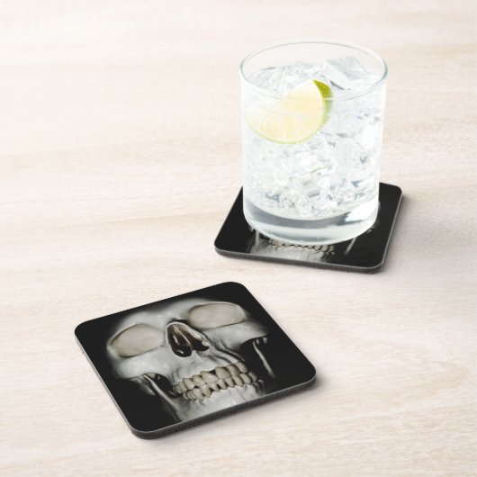 Eenvoudige schedel bier onderzetter (Rechterzijde)