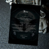 Eenvoudige schedel vleermuizen Victoriaans Gothic Menu