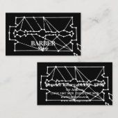 Eenvoudige scheermeskapper visitekaartje (Voorkant / Achterkant)