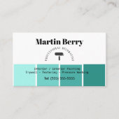 Eenvoudige Schilder en decorateur interieur ontwer Visitekaartje (Voorkant)