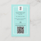 Eenvoudige Schilder en decorateur interieur ontwer Visitekaartje (Achterkant)