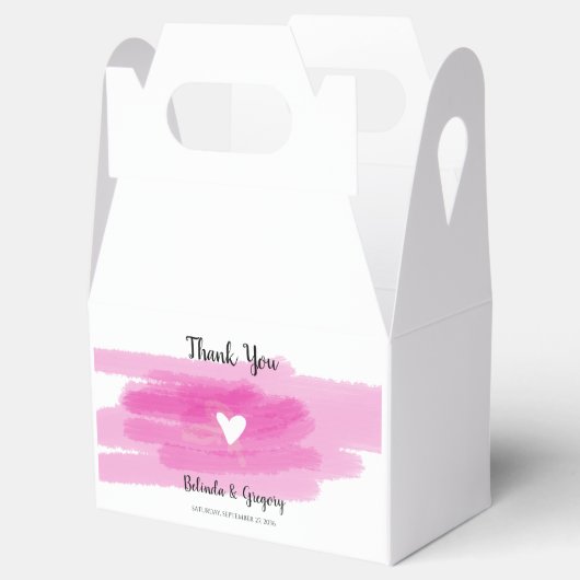 Eenvoudige schilderslagen en harthuwelijk bedankdoosjes (Geopend)