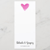 Eenvoudige schilderslagen en harthuwelijk menu (Achterkant)