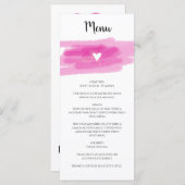 Eenvoudige schilderslagen en harthuwelijk menu (Voorkant / Achterkant)