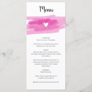 Eenvoudige schilderslagen en harthuwelijk menu