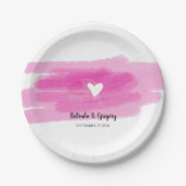 Eenvoudige schilderslagen en harthuwelijk papieren bordje (Voorkant)