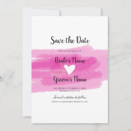 Eenvoudige schilderslagen en harthuwelijk sparen d save the date