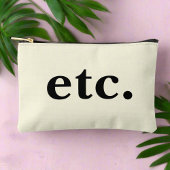 Eenvoudige Schone Beige & Zwarte enz. script Etui