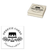 Eenvoudige, schone en minimale Logo voor bakkerij Rubberstempel (Gestempeld)