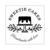 Eenvoudige, schone en minimale Logo voor bakkerij Rubberstempel (Afrduk)