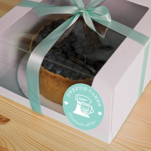 Eenvoudige, schone en minimale stijlstandaard voor ronde sticker