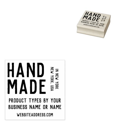 Eenvoudige, schone  handheld rubberstempel (Gestempeld)