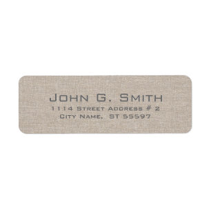 Eenvoudige, schone linen Burlap textuur Etiket