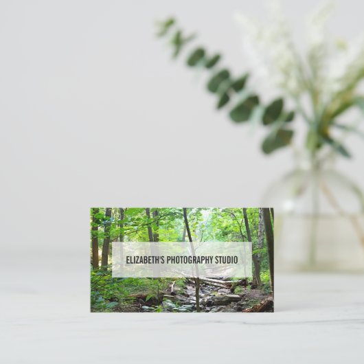 Eenvoudige schone minimale bedekking visitekaartje (Staand voorkant)