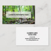 Eenvoudige schone minimale bedekking visitekaartje (Voorkant / Achterkant)