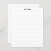 Eenvoudige schone minimalistische gestippelde lijn (Voorkant / Achterkant)