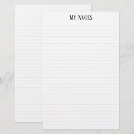 Eenvoudige schone minimalistische gestippelde lijn briefpapier