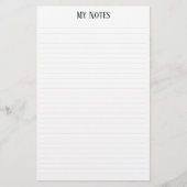 Eenvoudige schone minimalistische gestippelde lijn briefpapier (Voorkant)