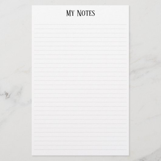 Eenvoudige schone minimalistische gestippelde lijn briefpapier (Voorkant)