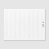 Eenvoudige schone minimalistische gestippelde lijn magnetische uitnodiging (Voorkant)