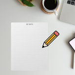 Eenvoudige schone minimalistische gestippelde lijn notitieblok<br><div class="desc">Eenvoudig clean minimalistisch notitieblok met grijze stippellijnen. De titel "Mijn notities" is een sjabloon die u kunt personaliseren naar elke gewenste tekst - of verwijderen.</div>