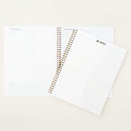 Eenvoudige schone minimalistische gestippelde lijn planner
