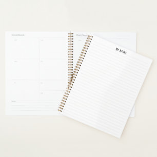 Eenvoudige schone minimalistische gestippelde lijn planner