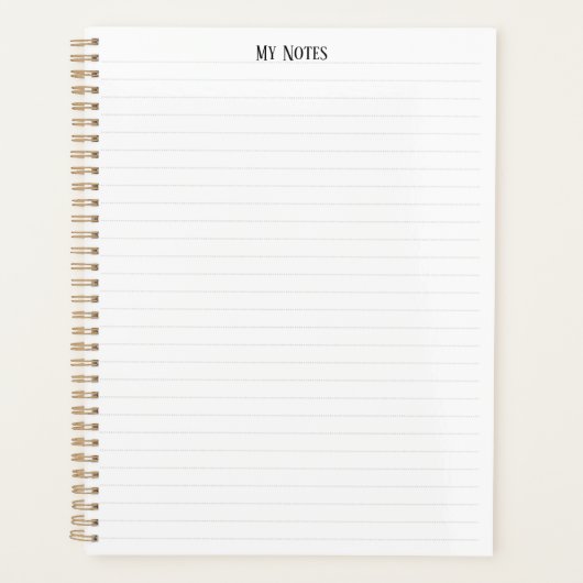 Eenvoudige schone minimalistische gestippelde lijn planner (Voorkant)