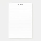 Eenvoudige schone minimalistische gestippelde lijn post-it® notes (Voorkant)