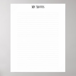 Eenvoudige schone minimalistische gestippelde lijn poster