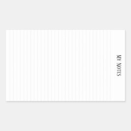 Eenvoudige schone minimalistische gestippelde lijn rechthoekige sticker