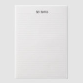 Eenvoudige schone minimalistische gestippelde lijn vellum uitnodigingen (Voorkant)