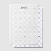 Eenvoudige schone minimalistische gestippelde lijn vellum uitnodigingen (Offset (Uitnodiging))