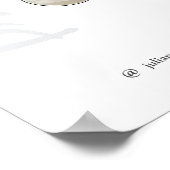 Eenvoudige schone minimalistische witte foto prijs poster (Hoek)