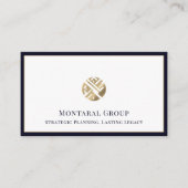 Eenvoudige schone professionele luxe visitekaartje (Voorkant)