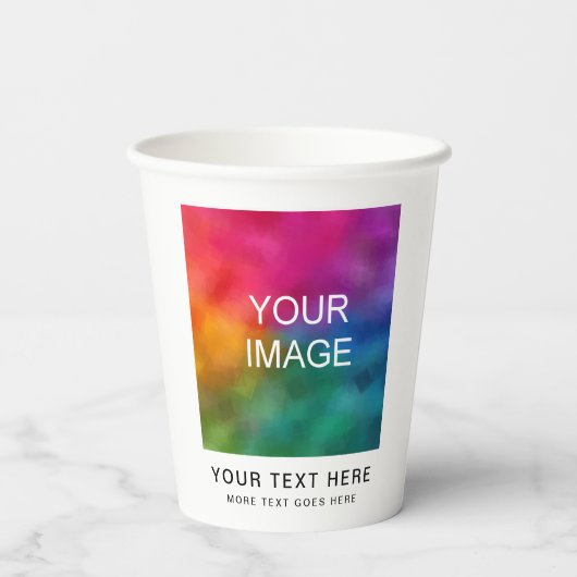  Eenvoudige Schone Stijlvolle Schattigee Papercup Papieren Bekers (Achterkant)