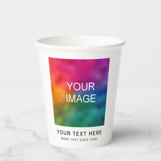  Eenvoudige Schone Stijlvolle Schattigee Papercup Papieren Bekers (Voorkant)