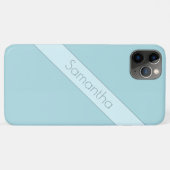 Eenvoudige, schone, tweetone, blauwe beschermlaag Case-Mate iPhone case (Achterkant (horizontaal))